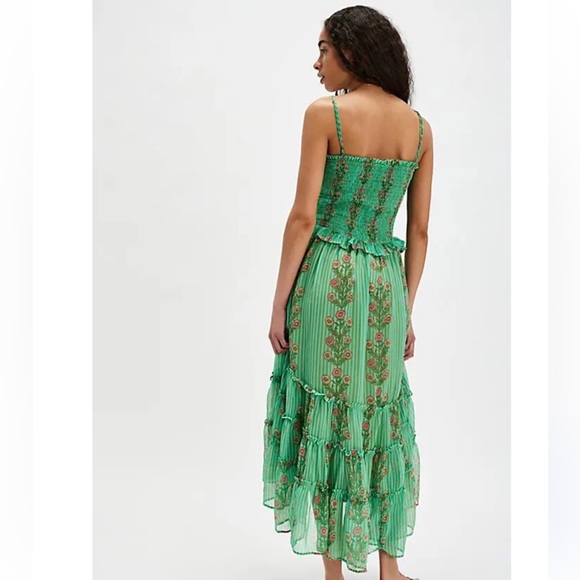Alejandra Midi Dress
NWOT
Free People
Color: Green Combo - Picture 7 of 11